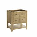 James Martin Vanities Breckenridge 30in Single Vanity Cabinet, Light Natural Oak 330-V30-LNO